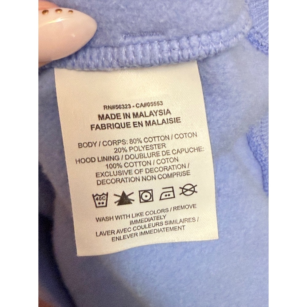 Nike Phoenix Fleece Hoodie Womens Medium Light Blue Cropped DQ5858-494 - Picture 5 of 6